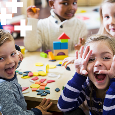 photo of children making faces